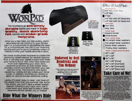 Pad filcowy WON PAD Flex Vents 2,54cm