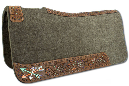 Saddle pad LpTrick z wytłaczanymi kwiatami