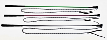 Carrot Stick - Kontaktstock mit Seil und Lederenden - 3 versch. Farben - Minimum Abnahme 10 Stück