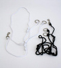"Mustang" Running Martingal - Poly Rope - Weiss