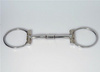 B. Allen D-Ring Snaffle Bit - St. Steel mit Silber - Show - 5 '' oder 5,5 '' Breite
