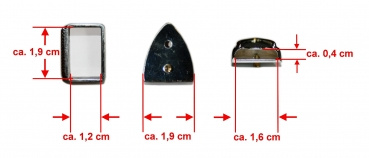 ILC Buckle Set - ROPE EDGED - 19mm (3/4´´) - 1887-01