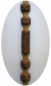 Romal Reins - Natur mit Braun Braiding - AE-168