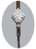 "CE Classic" Show Kopfstück - Sterling Silver Coated - 1 Ohr - AS6016