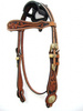 EE Tack Kopfstück - SHOW - Shaped Stirnband & Cheeks - Two Tone - MITTEL - #Y-115