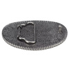 "AE" Belt Buckle - Oval - Barbwire