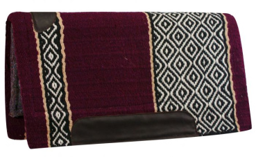 Saddle pad Diamond Design / bordowy