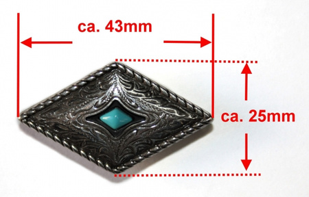 ILC Concho with Chicago Screw - Turquise - 3 versch. Größen (777..-05)