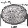 "AE" Belt Buckle - Oval - Barbwire