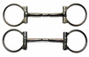 KS SS B. Allen D-Ring Snaffle – SS Roller - 5 '' oder 5,5 '' Breite (20441)