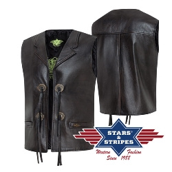Vest Stars&Stripes BONANZA brown