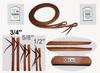 California Pro Elite Series (ex. CHAMPION) - Premium Harness Zügel - dicke Enden - 8 ft. (240cm) lang - 3/4'' (19mm)