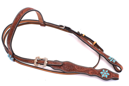 bridle lptrick z błekitnymi detalami