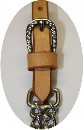 "EE Tack" Kinnketten - Show -  Stones on Buckle & Chain - 3 Farben