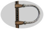 "CE Classic" Show Kopfstück - Sterling Silver Coated - 1 Ohr - AS6009