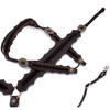 zestaw lptrick bridle + napierśnik / ciemnobrown z futrem