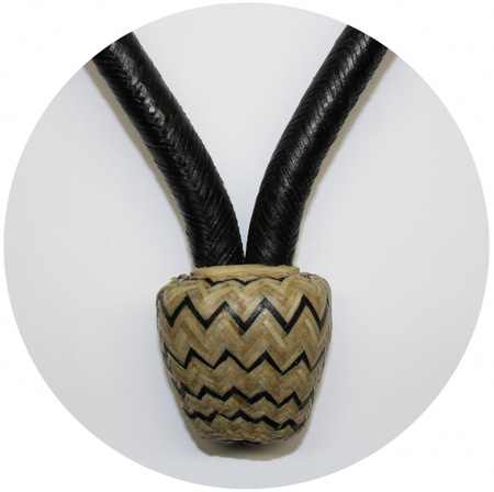 Rawhide Bosal - 36 Plaited - G-151 - Black / Natural