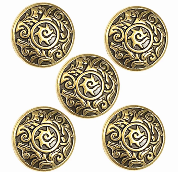 "AE" Concho - Antik Messing - 28mm