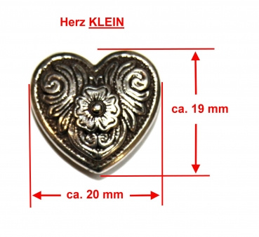 ILC Concho with Chicago Screw - Hearts / HERZ - 2 versch. Größen (7414-06/07)