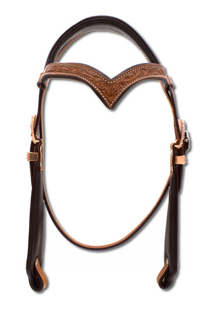 bridle lptrick z anatomiczną potylicą i naczółkiem v