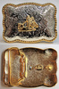 "ILC" Belt Buckle - Cowboy Rectangle - 70697-11