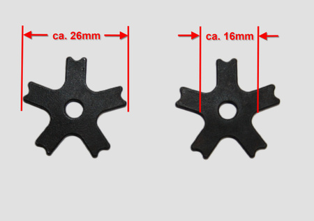 Sporenräder - Paarweise (2 Stück) - Durchmesser 26mm - 258428
