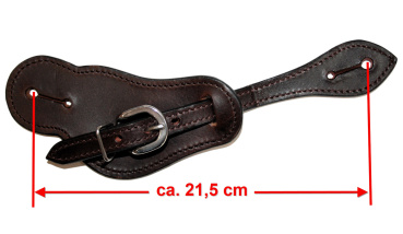"EE" Sporenriemen - Dark Brown - OILED - V-163