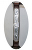 EE Tack Premium Show Halfter - SILBER - mit Führleine - MITTELBRAUN - COB Size