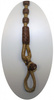 Romal Reins - Natur mit Braun Braiding - AE-168