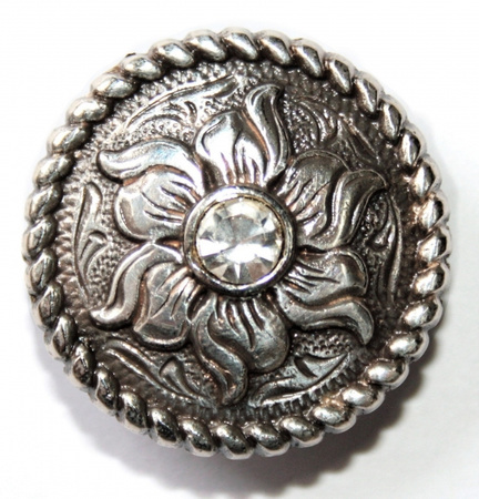 "ILC" Concho with Chicago Screw - ROUND / FLOWER - 2 versch. Größen (7407-05 u. 7408-06)