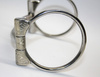 KS SS B. Allen D-Ring Snaffle – SS Roller - 5 '' oder 5,5 '' Breite (20441)