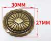 "AE" Concho - Antik Messing - 27/30mm