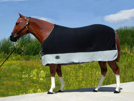 TOP SCORE Abschwitzdecke - SCHWARZ / GRAU - Größe 74" bis 80"