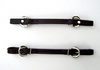 "BCL" Straight Leather Curb Strap - Genäht – DARK OIL