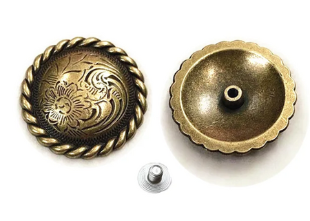 "AE" Concho - Antik Messing - 32mm