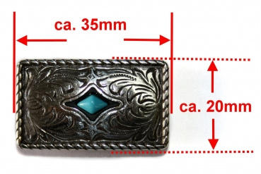 ILC Concho with Chicago Screw - Turquise - 3 versch. Größen (777..-05)