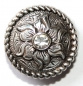 "ILC" Concho with Chicago Screw - ROUND / FLOWER - 2 versch. Größen (7407-05 u. 7408-06)