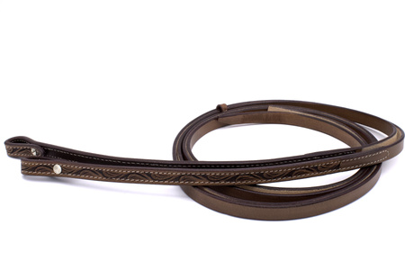zestaw lptrick bridle + napierśnik / ciemnobrown, z kryształkami