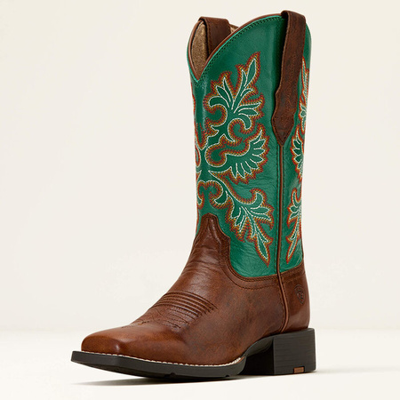 Kowbojki ARIAT Round Up Wide Square Toe StretchFit Western Boot