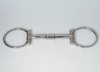 B. Allen D-Ring Snaffle Bit - St. Steel mit Silber - Show - 5 '' oder 5,5 '' Breite