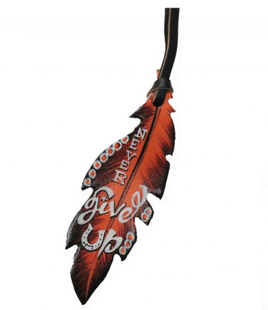 leather pióro lptrick never give up