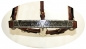 EE Tack Premium Show Halfter - SILBER - mit Führleine - MITTELBRAUN - COB Size