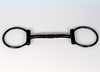 B. Allen D-Ring Snaffle Bit - Black Steel - 5 '' oder 5,5 '' Breite