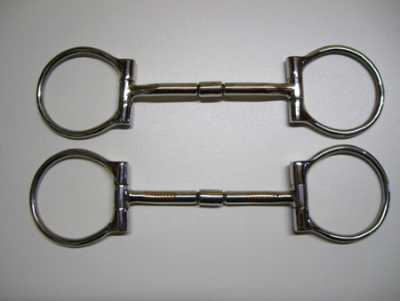 SS B. Allen D-Ring Snaffle - 5'' oder 5,5'' - Stainless Steel mit Kupfereinlage