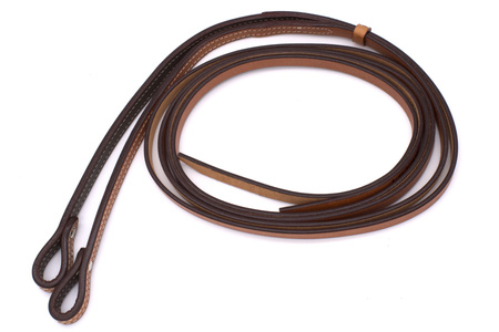 pokazowe uzda westernowe lptrick z jednym uchem, zielonym wzorem i klamrami w kolorze miedzi