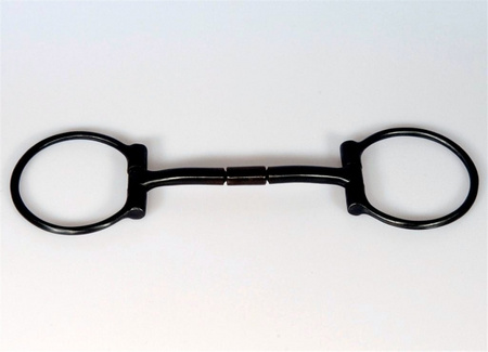B. Allen D-Ring Snaffle Bit - Black Steel - 5 '' oder 5,5 '' Breite