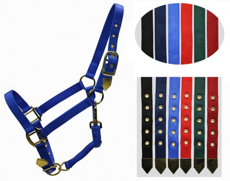 Deluxe Halfter - 2-fach verstellbar - Brass Snap - verschiedene Farben und Größen