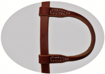 BCL Kopfstück Einohr - Harness Leather - Stitched - Edelstahl Schnallen