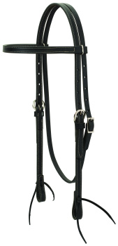"WEAVER" - Kopfstück – Stirnband – 5/8´´ - Tie Ends – NP Buckle