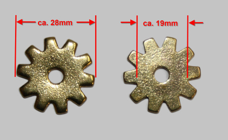 Sporenräder - Paarweise (2 Stück) - Durchmesser 28mm - 258405